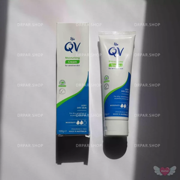 کرم مرطوب کننده کیووی مناسب برای پوست خشک و حساس QV - Image 4