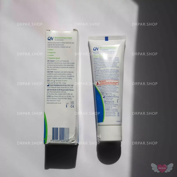 کرم مرطوب کننده کیووی مناسب برای پوست خشک و حساس QV - Image 5