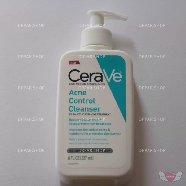 ژل شستشو اکتیو پوست چرب و جوشدار سراوی Acne Control Cleanser Cerave - Image 2