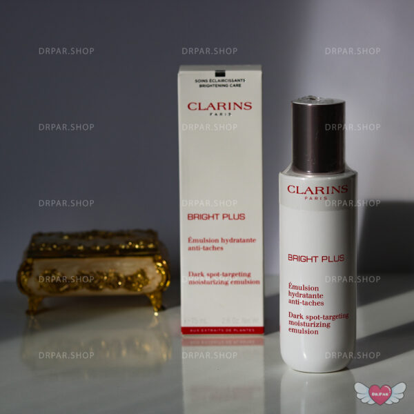 امولسیون مرطوب کننده ضد لک روشن کننده برایت پلاس کلارنس clarins