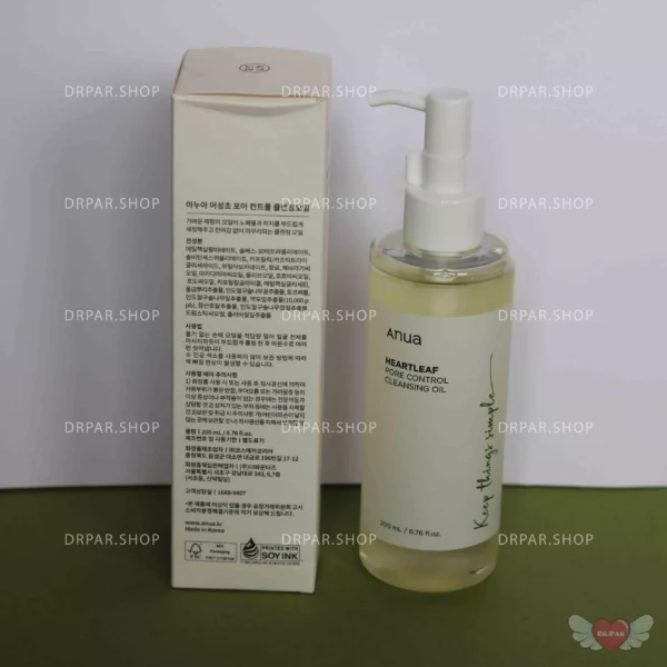 روغن پاک کننده و کنترل منافذ آنوا Anua Heartleaf Pore Control Cleansing Oil - Image 2