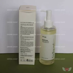 روغن پاک کننده و کنترل منافذ آنوا Anua Heartleaf Pore Control Cleansing Oil — همراه جعبه