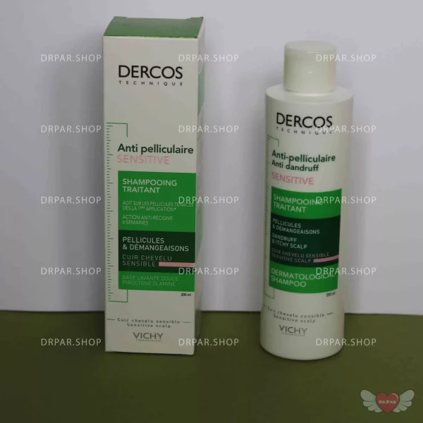 شامپو ضد شوره درکاس ویشی برای پوست سر حساس vichy Dercos Anti-Dandruff Sensitive Scalp Shampoo - Image 7