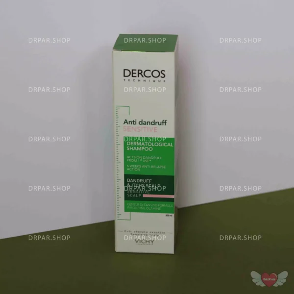 شامپو ضد شوره درکاس ویشی برای پوست سر حساس vichy Dercos Anti-Dandruff Sensitive Scalp Shampoo - Image 4