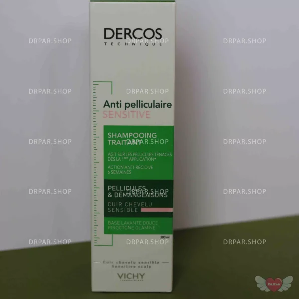 شامپو ضد شوره دکراس برای پوست سر حساس Dercos Anti-Dandruff Sensitive Scalp Shampoo