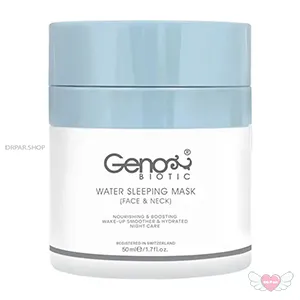 ماسک خواب،شب صورت و گردن ژنوبایوتیک مناسب انواع پوست 50 میلی لیتر
