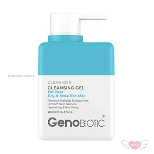 ژل شستشوی صورت پوست خشک و حساس Dry Skin ژنوبایوتیک