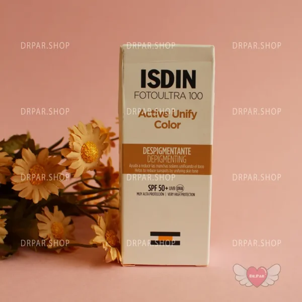 ضدآفتاب رنگی و یکنواخت‌ کننده اکتیو یونیفای 50 میلی لیتر ایزیدین Isidin