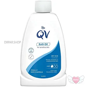 روغن حمام مناسب برای پوست خشک و حساس لایت کیووی QV