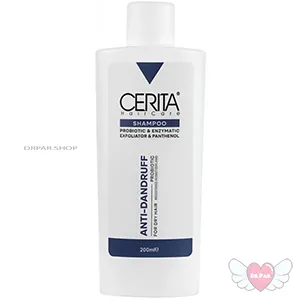 شامپو ضد شوره پروبیوتیک مناسب موهای خشک حجم 200میلی لیتر سریتا Cerita