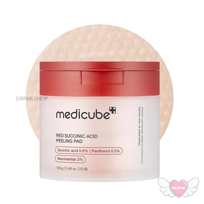 تونر پد لایه بردار پوست چرب مختلط ضد جوش 70 عددی مدی کیوب Medicube Red Succinic Acid تونر پد لایه بردار پوست چرب مختلط ضد جوش 70 عددی مدی کیوب Medicube Red Succinic Acid