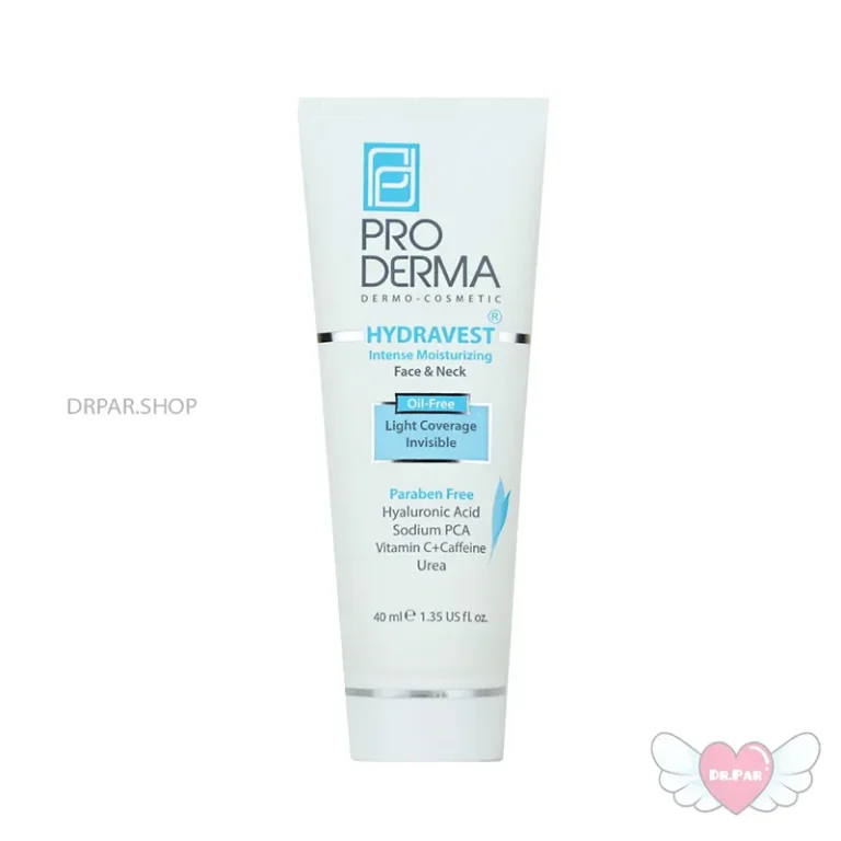 کرم مرطوب کننده قوی صورت گردن فاقد چربی بی رنگ 40 میلی لیتر پرودرما Proderma