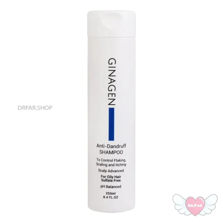 شامپو ضد شوره کنترل چربی موی چرب فاقد سولفات 250 میلی لیتر ژیناژن Ginagen