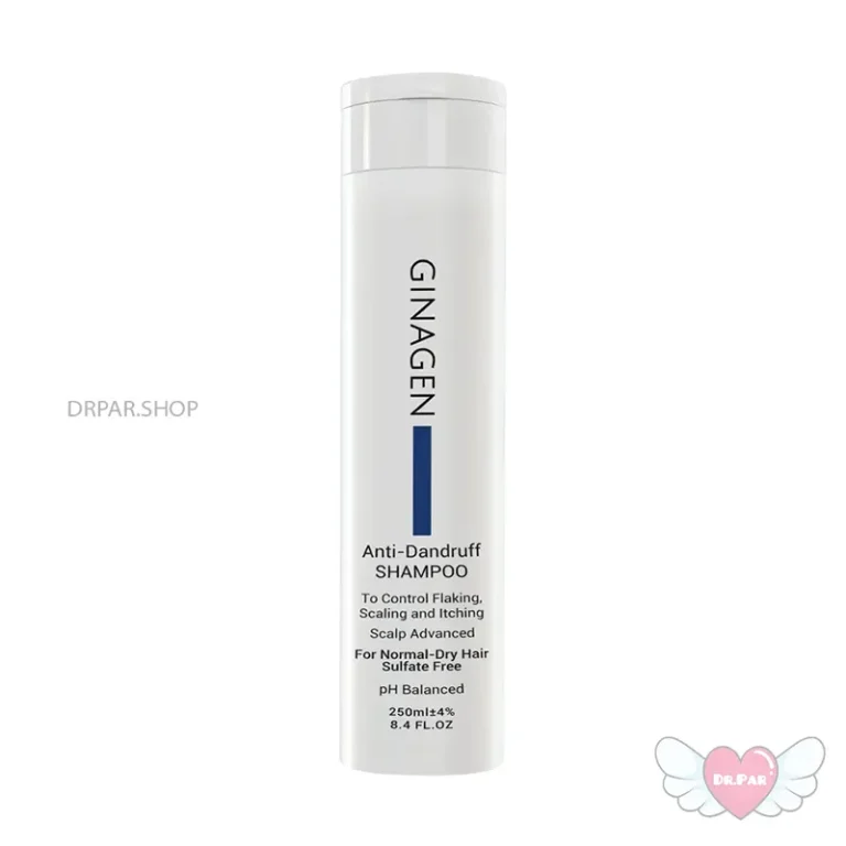 شامپو ضد شوره فاقد سولفات موهای خشک نرمال 250 میلی لیتر ژیناژن Ginagen