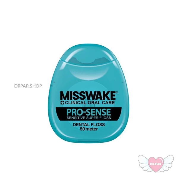 Misswake Dental Floss for Sensitive Teeth نخ دندان ضد حساسیت میسویک مدل پرو سنس 15 گرم