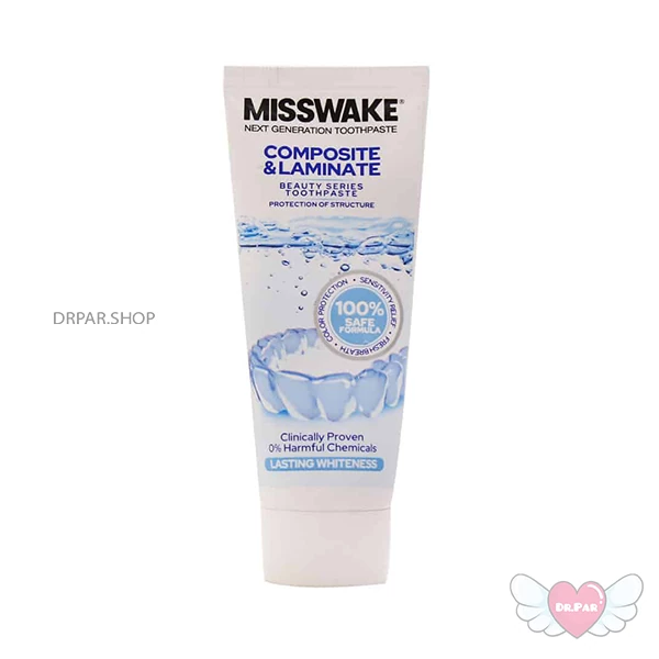 Misswake Laminate and Composite Toothpaste خمیر دندان میسویک مخصوص لمینت و کامپوزیت 75 میلی لیتر - Image 1